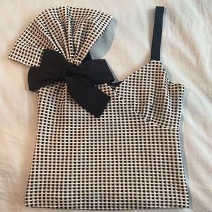 Club Monaco Kuruna gingham top